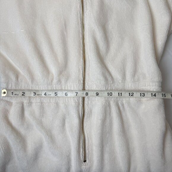 Fabletics Cozy Cord Zip Women L Bone Jumpsuit With Elastic Waist All Day Comfort - Picture 3 of 10